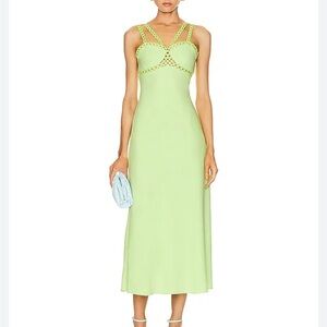 NWT Jonathan Simkhai Sevilla Sleeveless Midi Dress Size 12